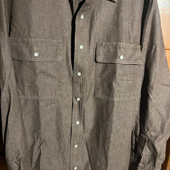 DAKOTA Snap-Front Work Shirt – Charcoal - Picture 2 of 4